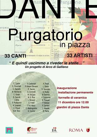 Installazione “dante, purgatorio in piazza - inaugurazione l’11 dicembre 2022